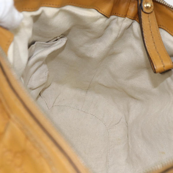 GUCCI GG Canvas Guccissima Sukey Bag Leather 2way Yellow 247902 Auth ep12527