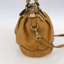 GUCCI GG Canvas Guccissima Sukey Bag Leather 2way Yellow 247902 Auth ep12527-3