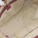 GUCCI GG Canvas Heart Bit Tote Bag Beige Gold 269956 Auth ep12530-11