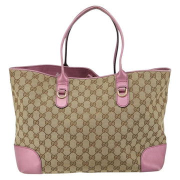 GUCCI GG Canvas Heart Bit Tote Bag Beige Gold 269956 Auth ep12530 - 0