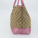 GUCCI GG Canvas Heart Bit Tote Bag Beige Gold 269956 Auth ep12530-4