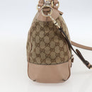 GUCCI GG Canvas Web Sherry Line Mayfair Bag 2way Beige Red 269894 Auth ep12531-3