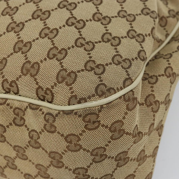 GUCCI GG Canvas Sukey Tote Bag Beige Gold 296835 Auth ep12532