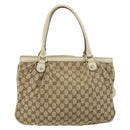 GUCCI GG Canvas Sukey Tote Bag Beige Gold 296835 Auth ep12532-2