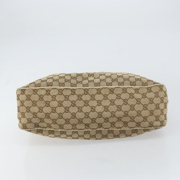 GUCCI GG Canvas Sukey Tote Bag Beige Gold 296835 Auth ep12532