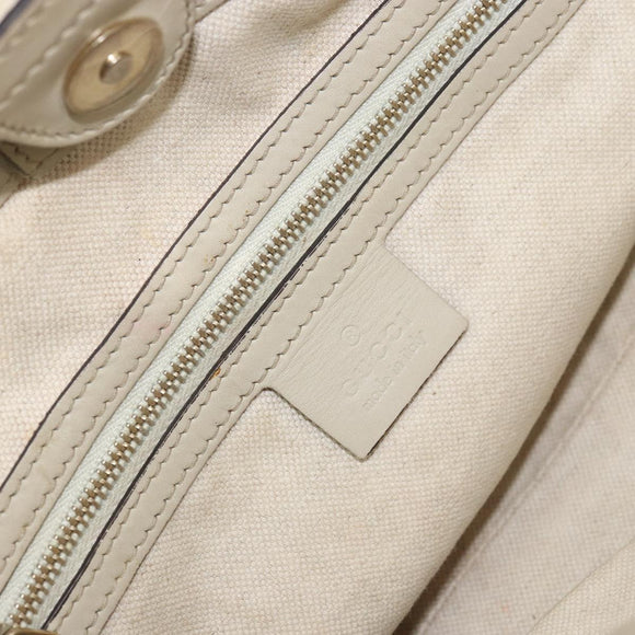 GUCCI GG Canvas Web Sherry Line Mayfair Tote Bag Beige Red 257061 Auth ep12533