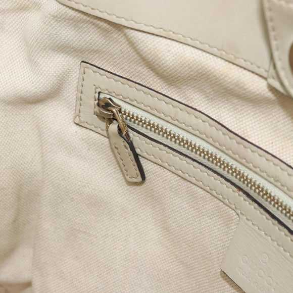 GUCCI GG Canvas Web Sherry Line Mayfair Tote Bag Beige Red 257061 Auth ep12533