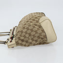 GUCCI GG Canvas Web Sherry Line Mayfair Tote Bag Beige Red 257061 Auth ep12533-5