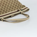 GUCCI GG Canvas Web Sherry Line Mayfair Tote Bag Beige Red 257061 Auth ep12533-7