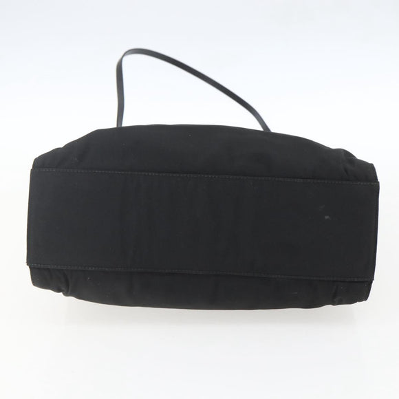 GUCCI Bamboo Hand Bag Nylon 2way Black Silver 002 1016 Auth ep12535