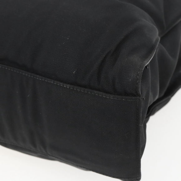 GUCCI Bamboo Hand Bag Nylon 2way Black Silver 002 1016 Auth ep12535