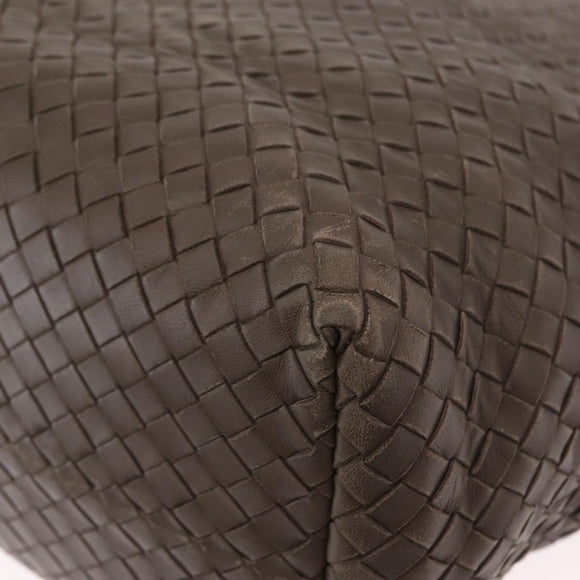 BOTTEGA VENETA INTRECCIATO Tote Bag Leather Gray Auth ep12538