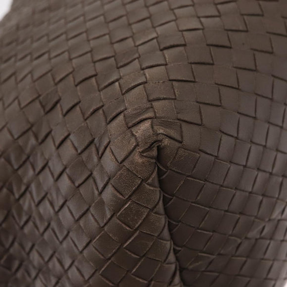 BOTTEGA VENETA INTRECCIATO Tote Bag Leather Gray Auth ep12538