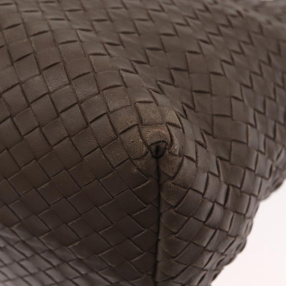BOTTEGA VENETA INTRECCIATO Tote Bag Leather Gray Auth ep12538