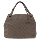 BOTTEGA VENETA INTRECCIATO Tote Bag Leather Gray Auth ep12538-13