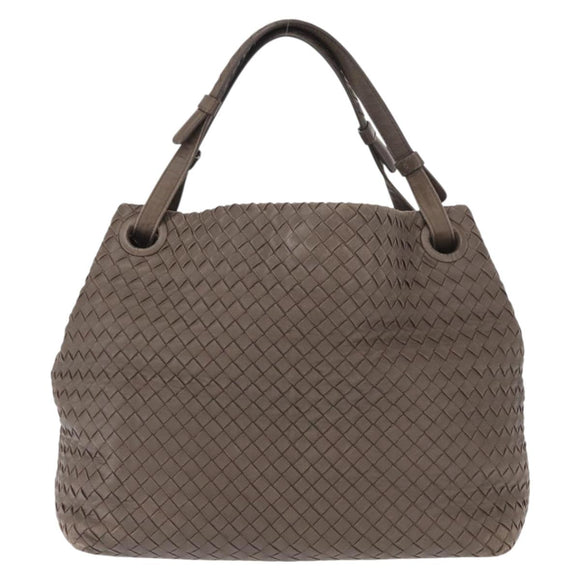 BOTTEGA VENETA INTRECCIATO Tote Bag Leather Gray Auth ep12538