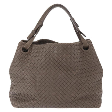 BOTTEGA VENETA INTRECCIATO Tote Bag Leather Gray Auth ep12538 - 0