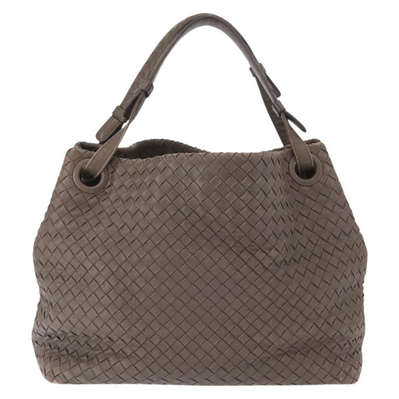 BOTTEGA VENETA INTRECCIATO Tote Bag Leather Gray Auth ep12538