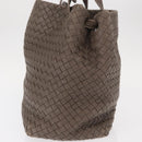 BOTTEGA VENETA INTRECCIATO Tote Bag Leather Gray Auth ep12538-3