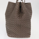 BOTTEGA VENETA INTRECCIATO Tote Bag Leather Gray Auth ep12538-4
