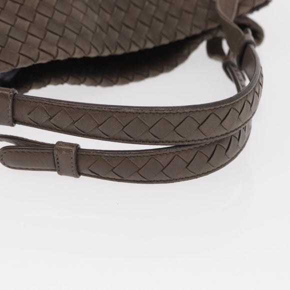 BOTTEGA VENETA INTRECCIATO Tote Bag Leather Gray Auth ep12538