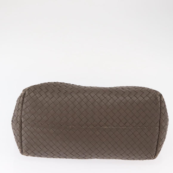 BOTTEGA VENETA INTRECCIATO Tote Bag Leather Gray Auth ep12538