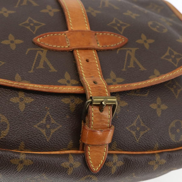 LOUIS VUITTON Monogram Saumur 30 Shoulder Bag M42256 LV Auth ep12539
