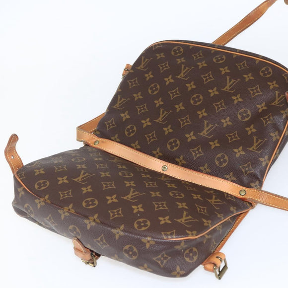LOUIS VUITTON Monogram Saumur 30 Shoulder Bag M42256 LV Auth ep12539