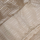 PRADA Boston Bag Canvas Beige Silver Auth ep12540-18