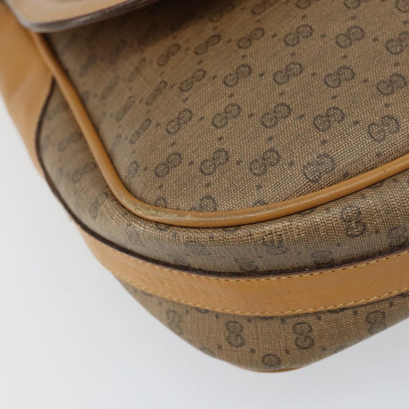 GUCCI Micro GG Supreme Shoulder Bag PVC Beige Gold 001 116 4425 Auth ep12545