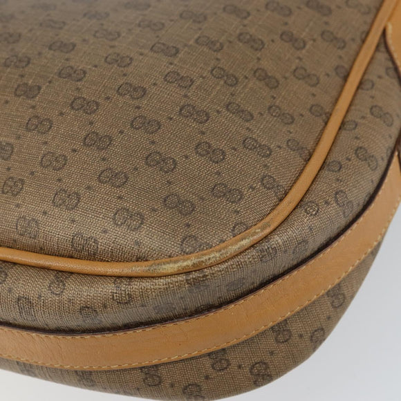 GUCCI Micro GG Supreme Shoulder Bag PVC Beige Gold 001 116 4425 Auth ep12545