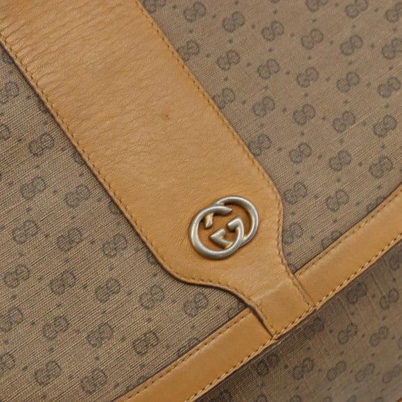 GUCCI Micro GG Supreme Shoulder Bag PVC Beige Gold 001 116 4425 Auth ep12545