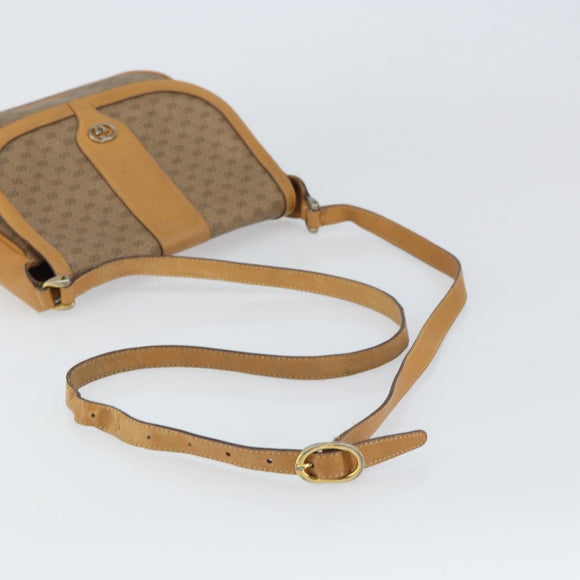 GUCCI Micro GG Supreme Shoulder Bag PVC Beige Gold 001 116 4425 Auth ep12545