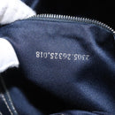 FENDI Zucchino Canvas Mamma Baguette Shoulder Bag Navy Silver Auth ep12546-12