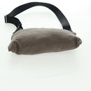 PRADA Shoulder Bag Nylon Beige Silver Auth ep12552-10