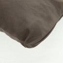 PRADA Shoulder Bag Nylon Beige Silver Auth ep12552-12