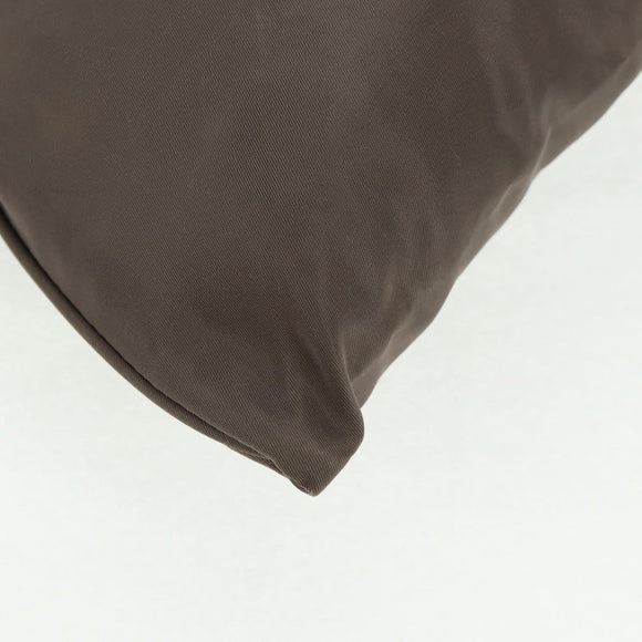 PRADA Shoulder Bag Nylon Beige Silver Auth ep12552