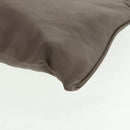 PRADA Shoulder Bag Nylon Beige Silver Auth ep12552-14