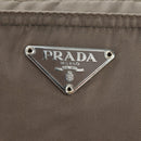 PRADA Shoulder Bag Nylon Beige Silver Auth ep12552-15