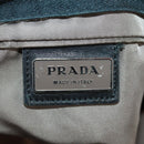 PRADA Shoulder Bag Nylon Beige Silver Auth ep12552-17