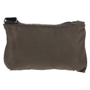 PRADA Shoulder Bag Nylon Beige Silver Auth ep12552-3