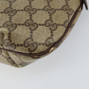 GUCCI GG Supreme Pouch PVC Beige Auth ep12553-15