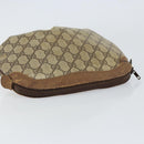GUCCI GG Supreme Pouch PVC Beige Auth ep12553-5