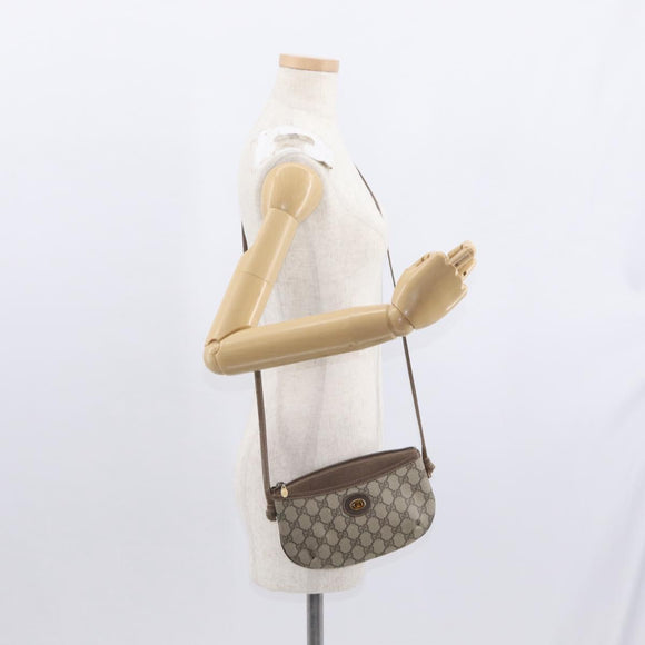 GUCCI GG Supreme Shoulder Bag PVC Beige Gold 904 02 020 Auth ep12554