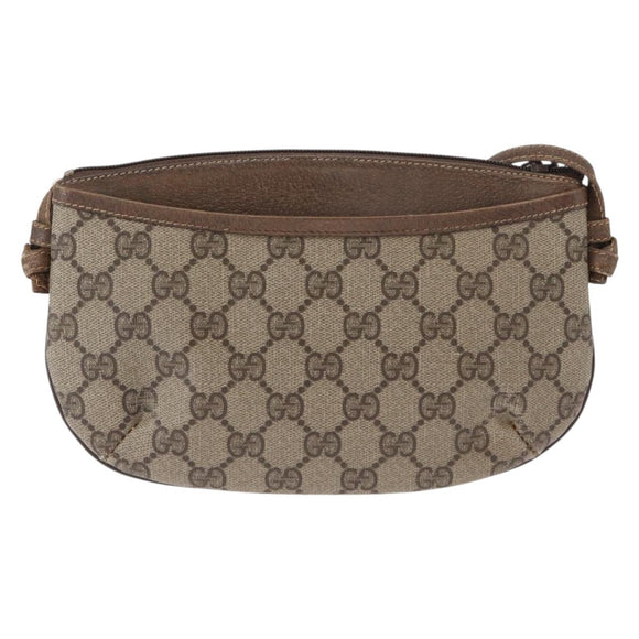 GUCCI GG Supreme Shoulder Bag PVC Beige Gold 904 02 020 Auth ep12554