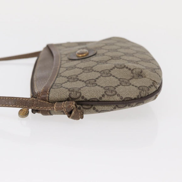 GUCCI GG Supreme Shoulder Bag PVC Beige Gold 904 02 020 Auth ep12554