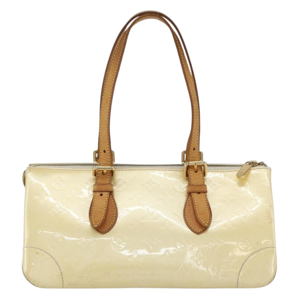 LOUIS VUITTON Monogram Vernis Rosewood Avenue Bag Perle M93508 LV Auth ep12556