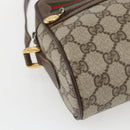 GUCCI GG Supreme Web Sherry Line Shoulder Bag PVC Beige 56 02 087 Auth ep12559-15