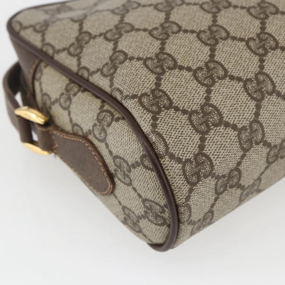 GUCCI GG Supreme Web Sherry Line Shoulder Bag PVC Beige 56 02 087 Auth ep12559