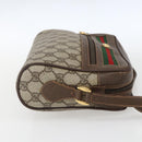 GUCCI GG Supreme Web Sherry Line Shoulder Bag PVC Beige 56 02 087 Auth ep12559-4
